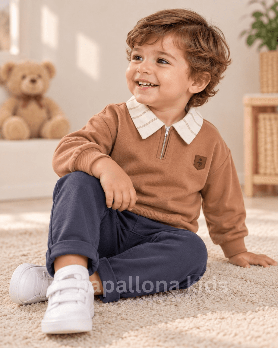 Ensemble garçon polo et pantalon 2 pièces