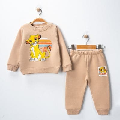 Ensemble sweat et pantalon imprimé lion