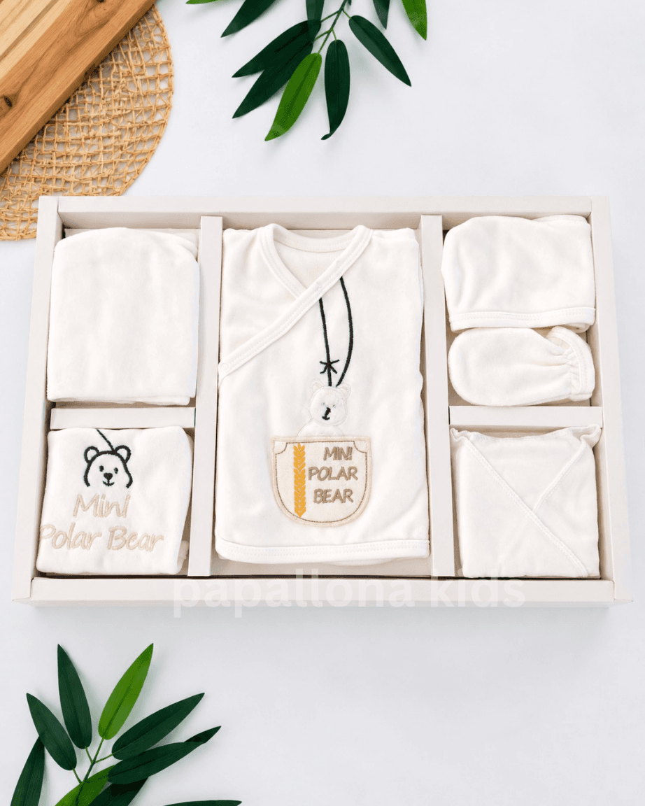 Ensemble naissance 7 pièces Mini Polar Bear