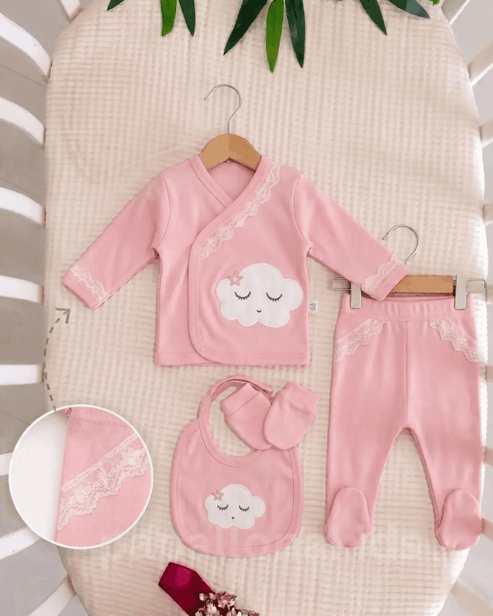 Ensemble naissance en coton