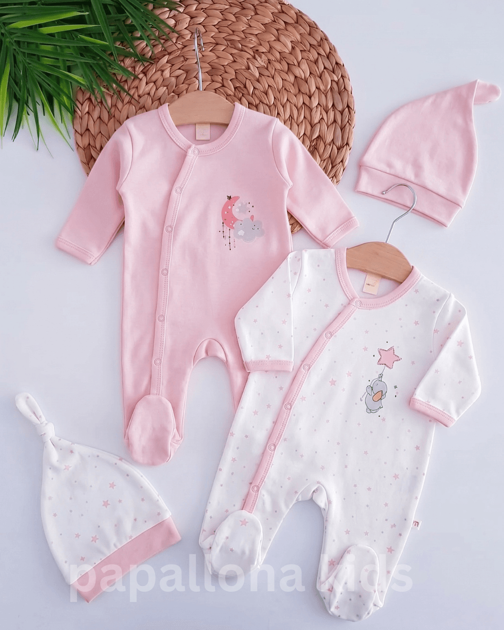 Lot naissance fille lune et étoiles