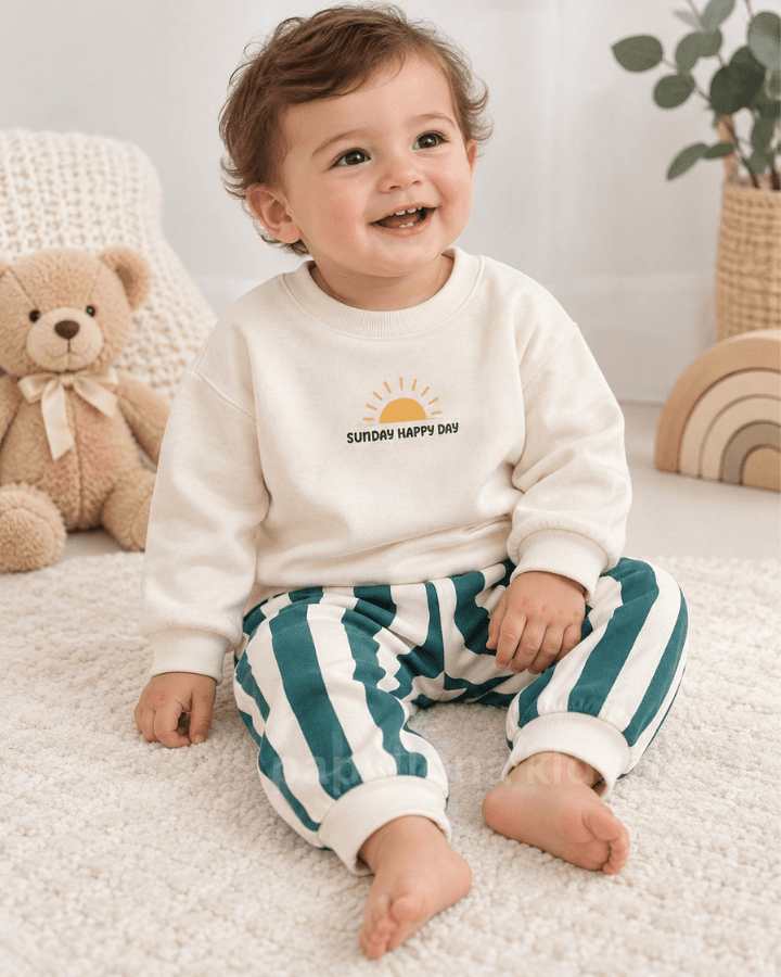 Ensemble 2 pièces motif soleil