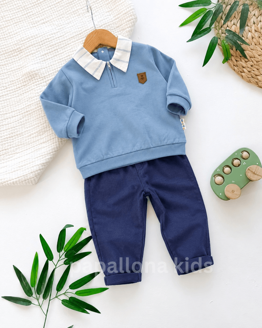 Ensemble garçon polo et pantalon 2 pièces — 3