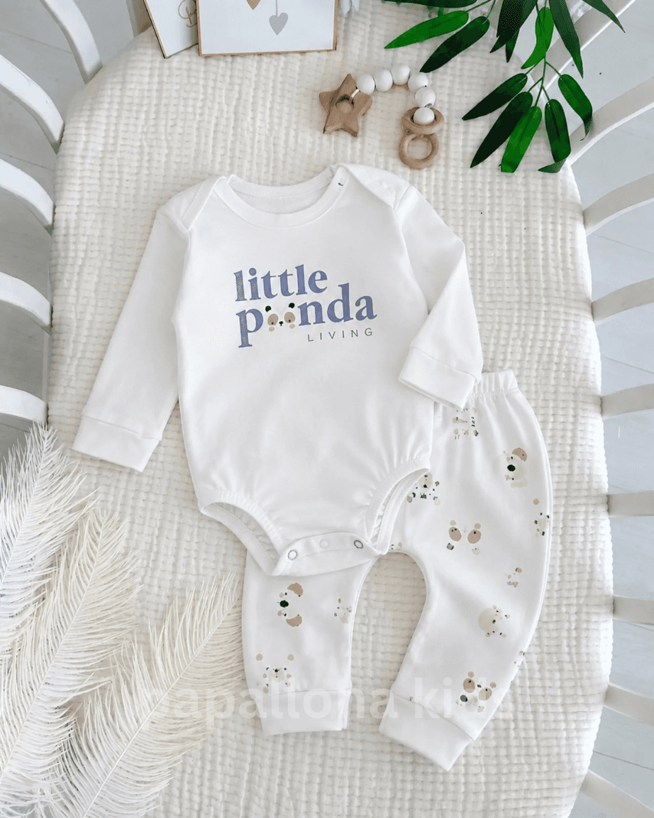 Ensemble bébé garçon Little Panda en coton