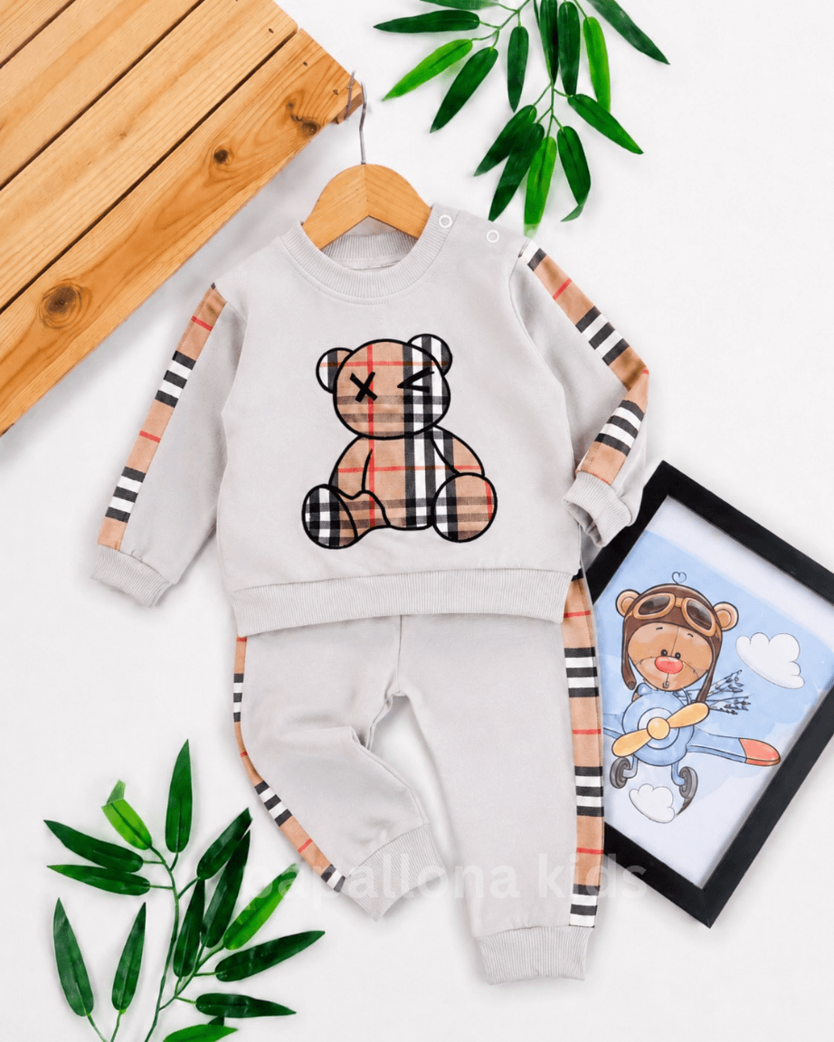 Ensemble bébé à motif ours – 2 pièces