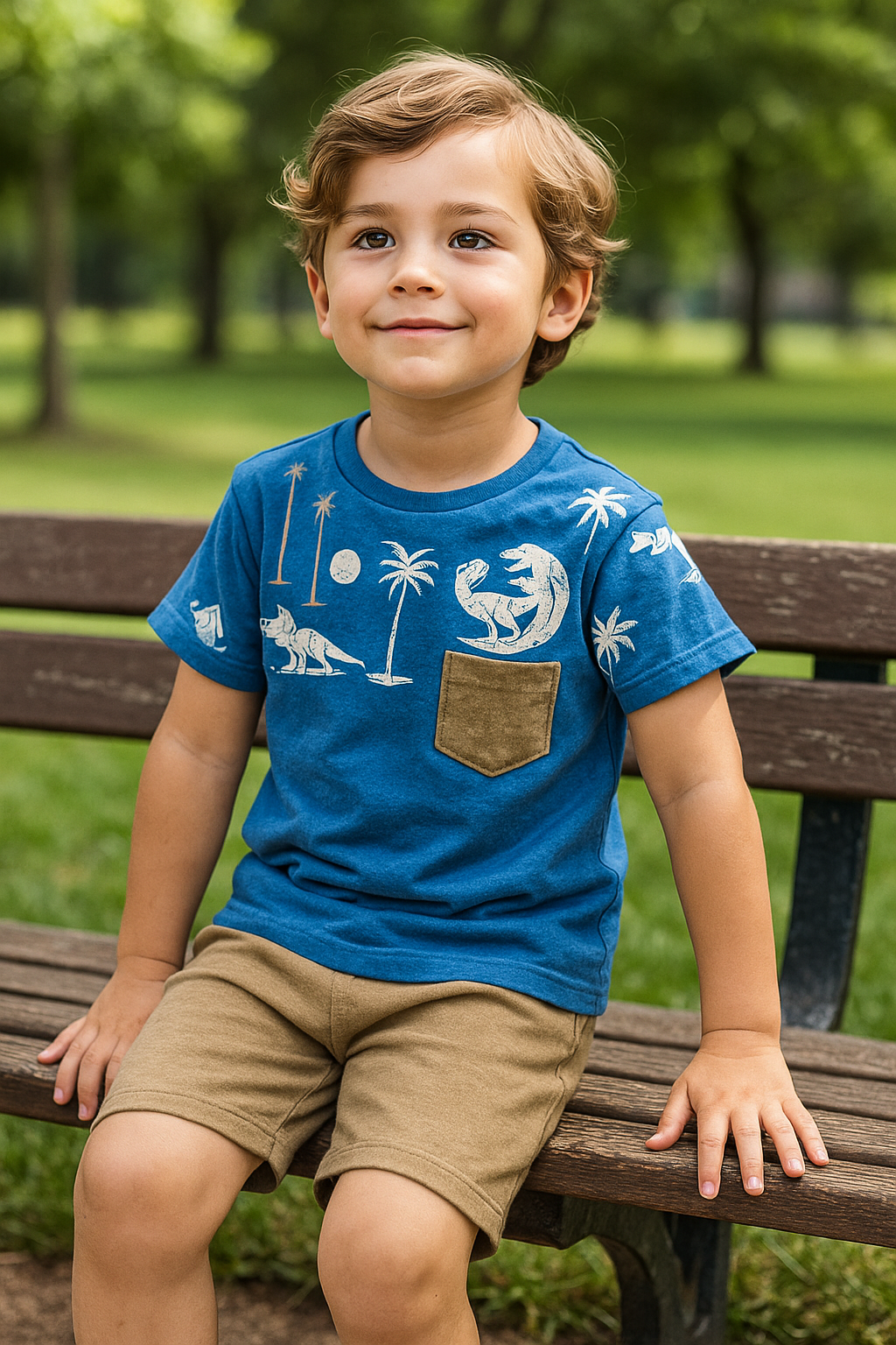 Ensemble short et t-shirt deux pièces pour garçon 