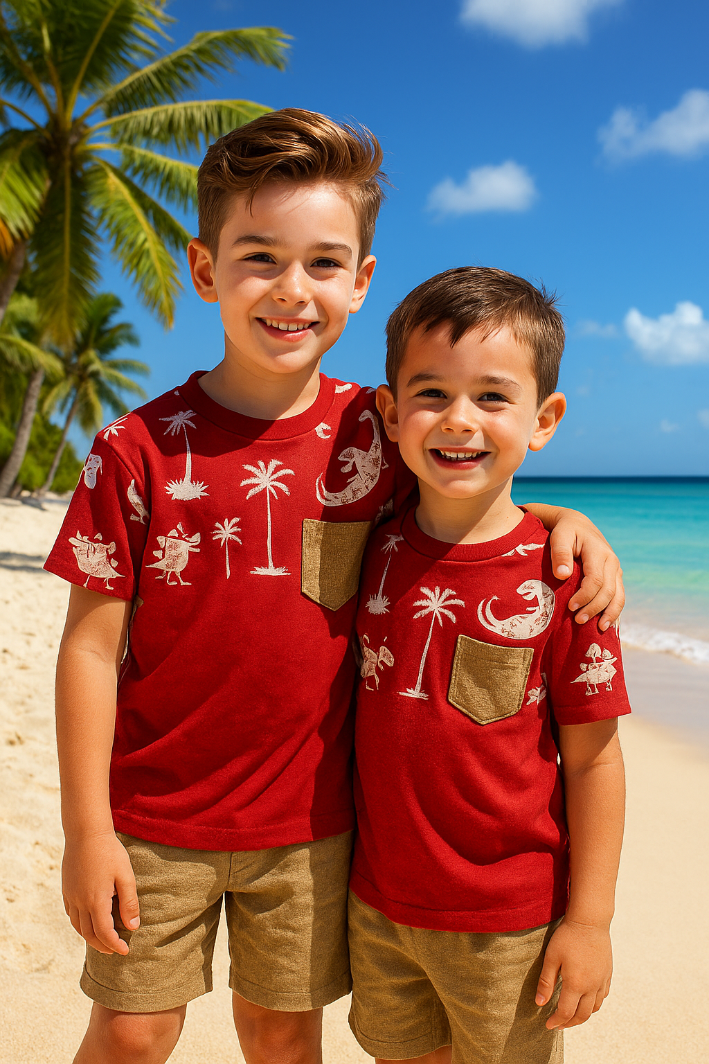 Ensemble short et t-shirt deux pièces pour garçon 