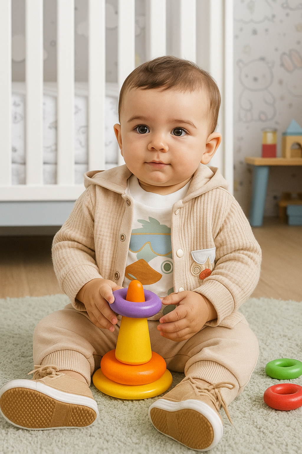 إطلالة شتوية دافئة لطفلك بطقم أنيق وعملي