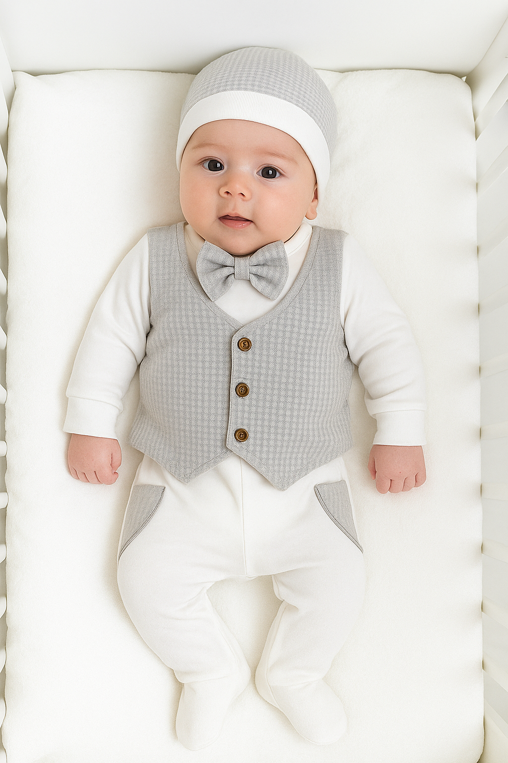 🩶 طقم شتوي أنيق بلمسة كلاسيكية ناعمة