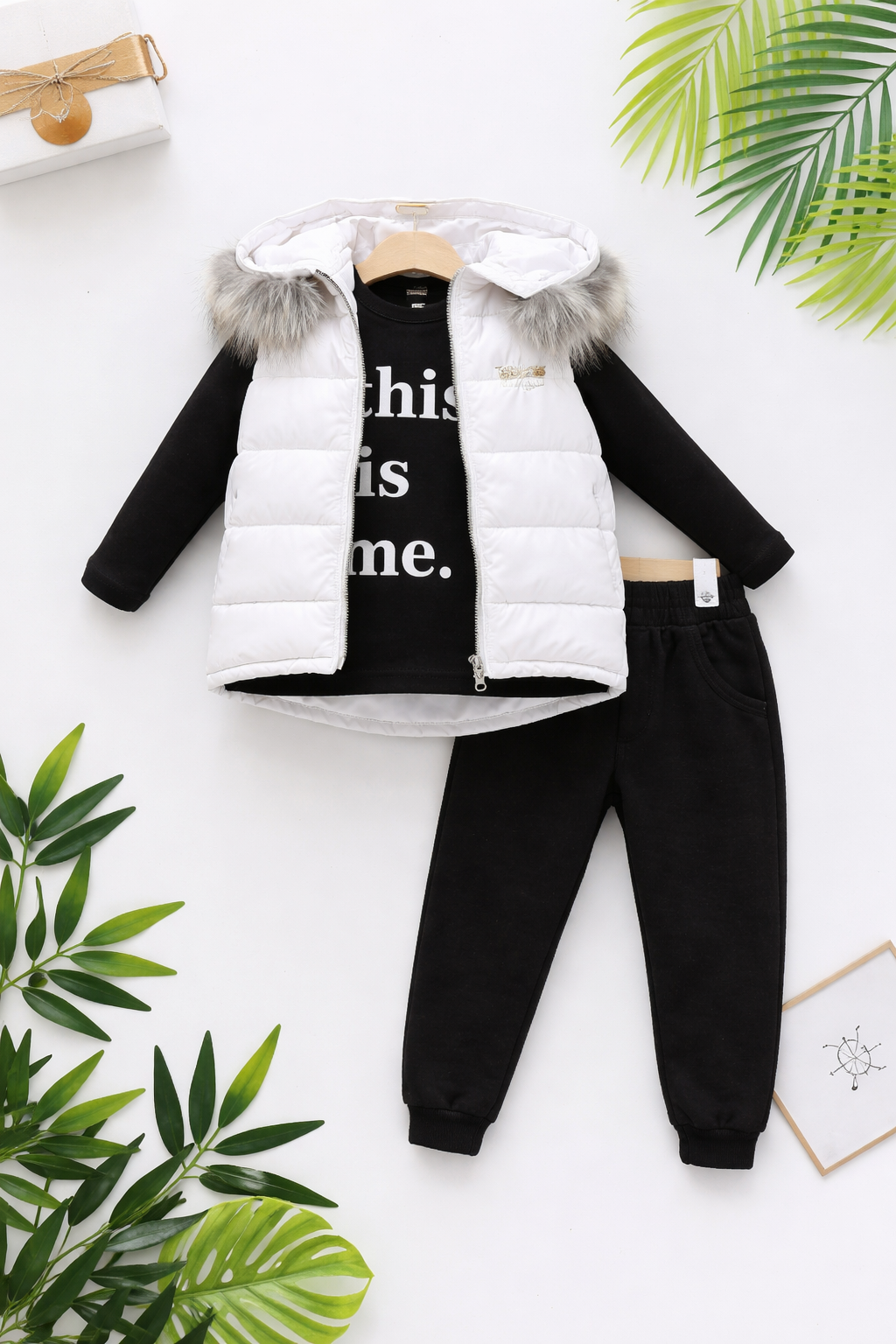طقم شتوي للأولاد – مكون من3  قطع بتصميم أنيق ومريح