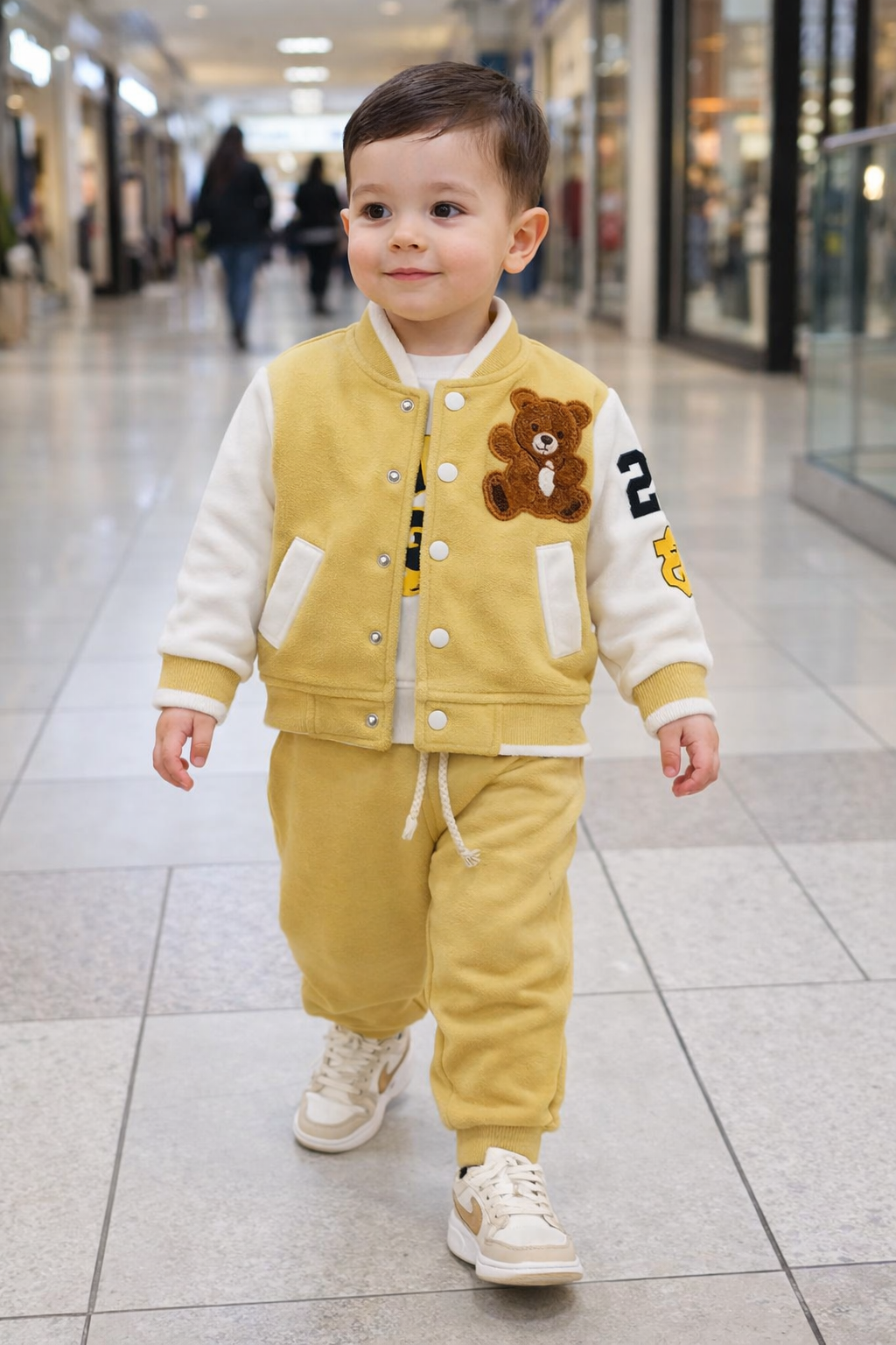 طقم أطفال أولاد – 3 قطع بستايل عصري ومريح