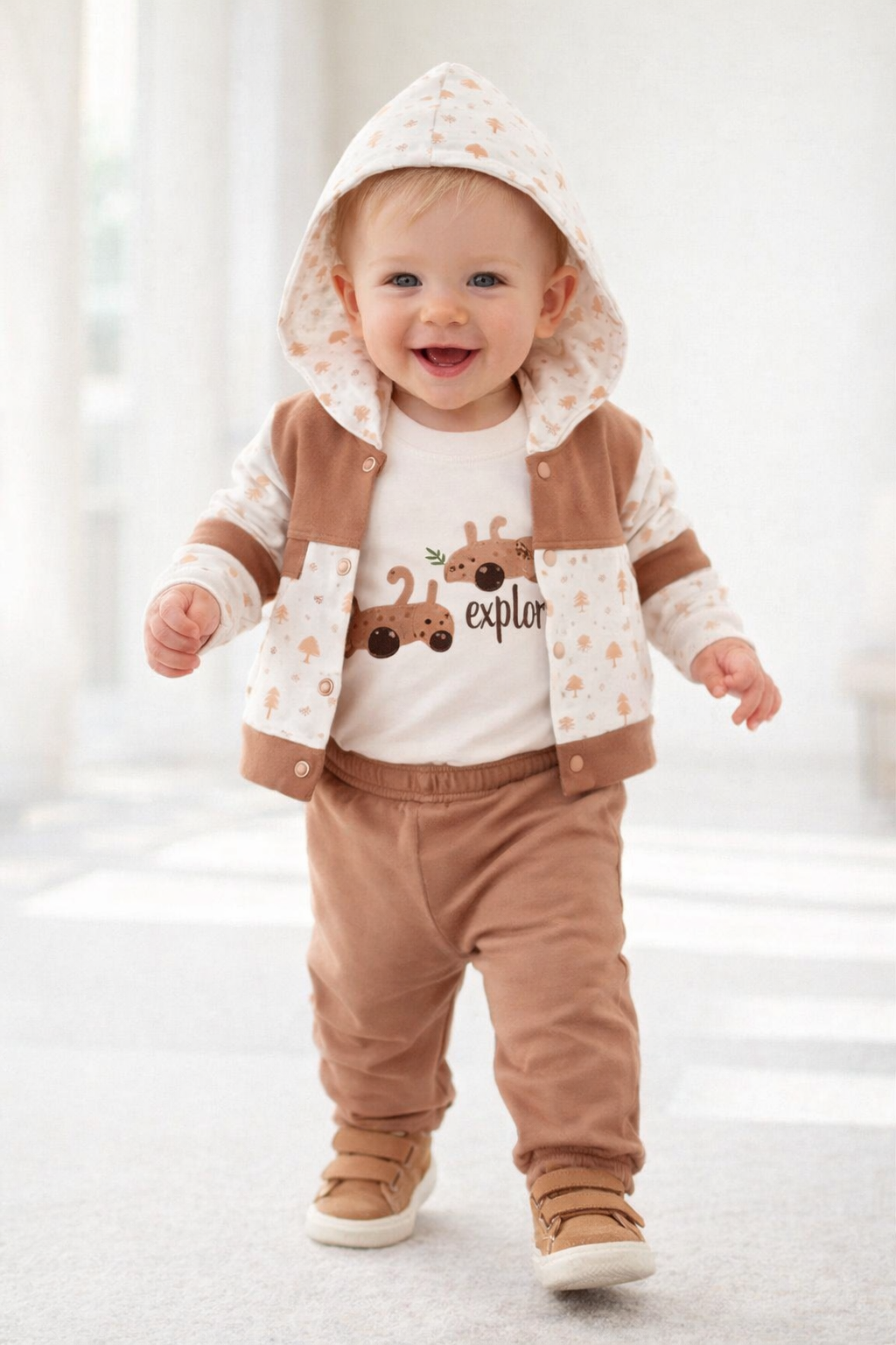 طقم ولادي 3 قطع ستايل سبور وكيوت