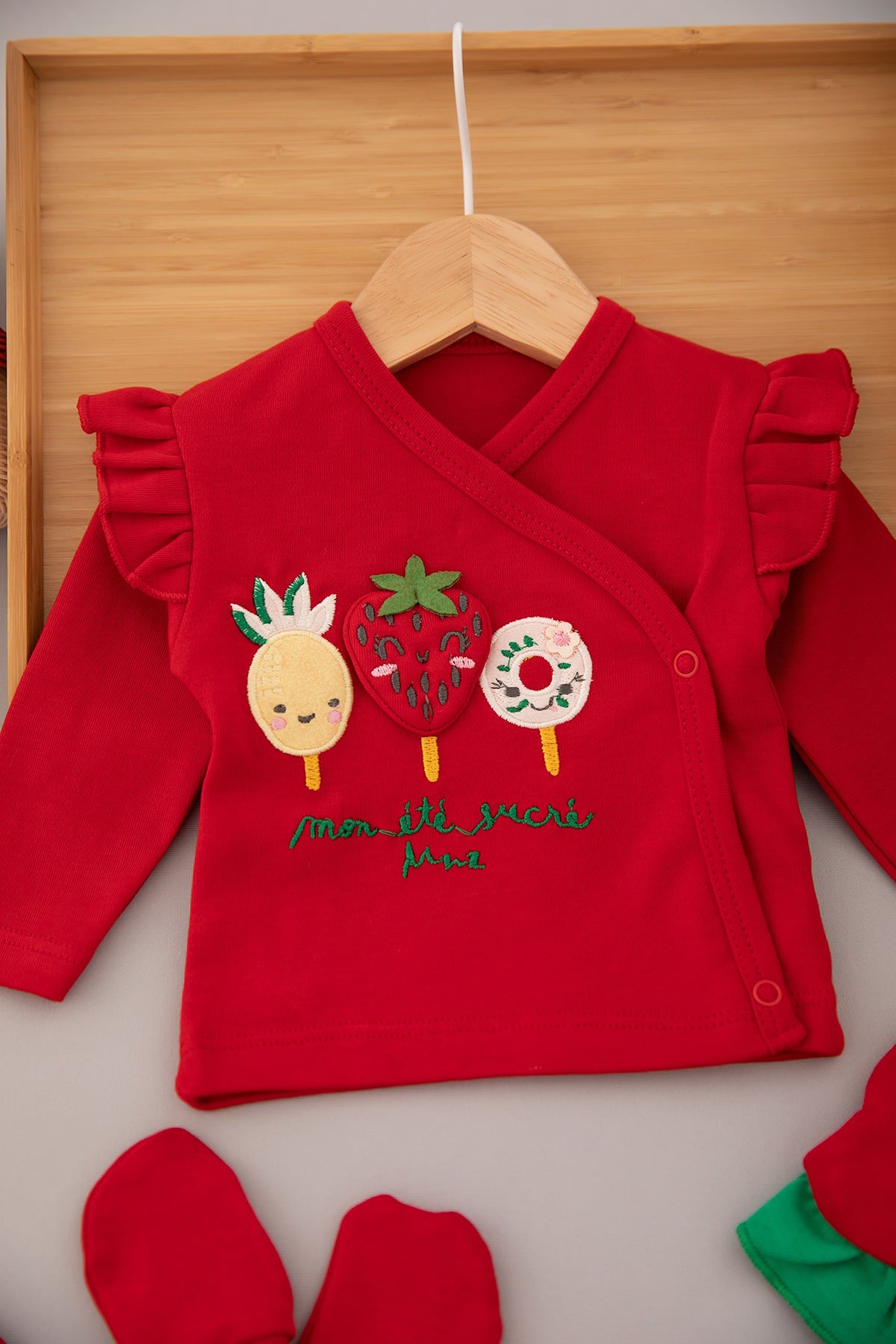 طقم 5 قطع لحديثي الولادة للبنات الرضع من 0-3 شهور