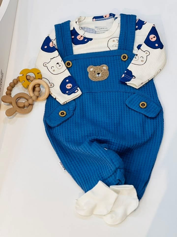 طقم بيبي أنيق – بخامة قطنية وتصميم كاجوال جميل