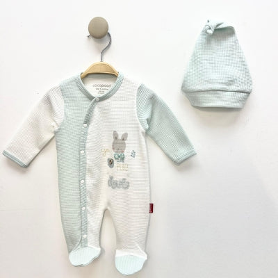 طقم مواليد من القطن الفاخر لإطلالة مريحة ودافئة