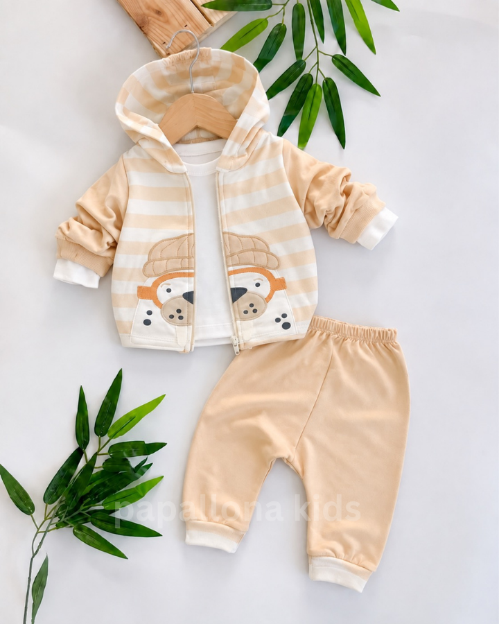 طقم أنيق بتصميم عصري 🧸✨ - قطن %100