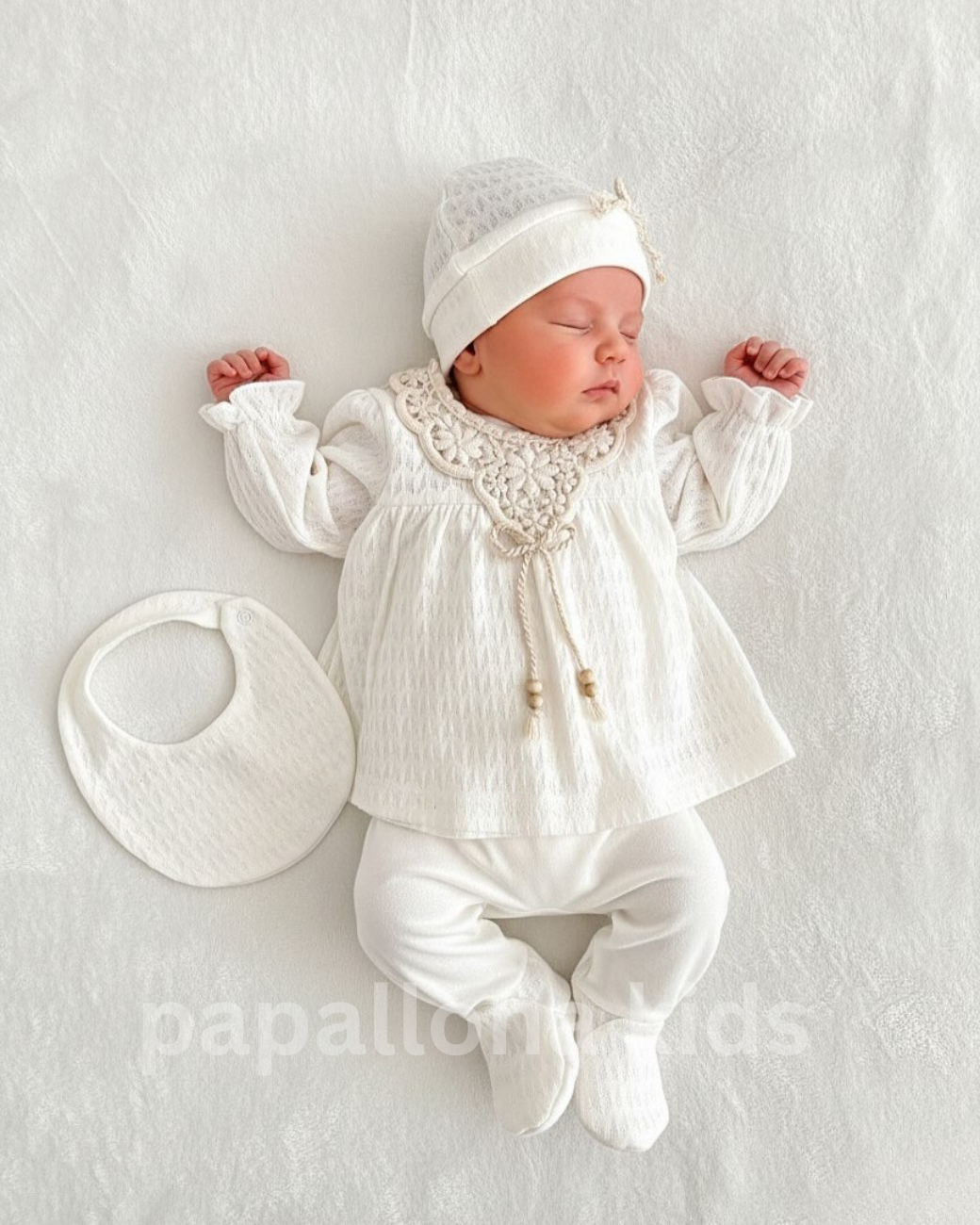 طقم بيبي بناتي 5 قطع High Quality – ناعم ومريح