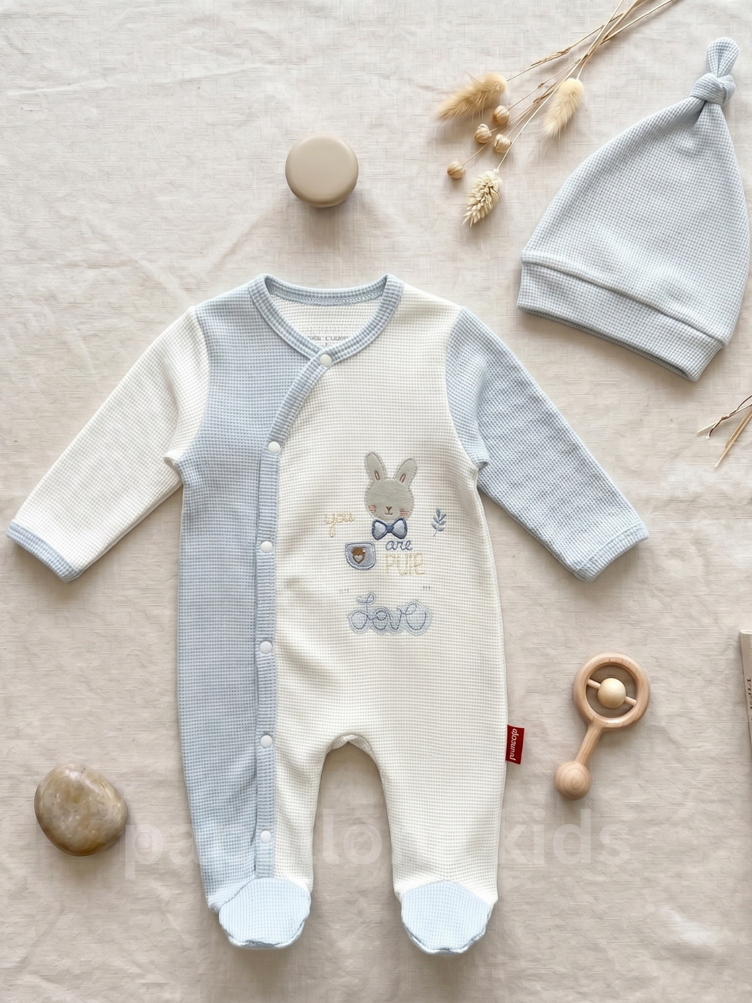 💙🐰 طقم مواليد أنيق وناعم للمولود الجديد ✨👶