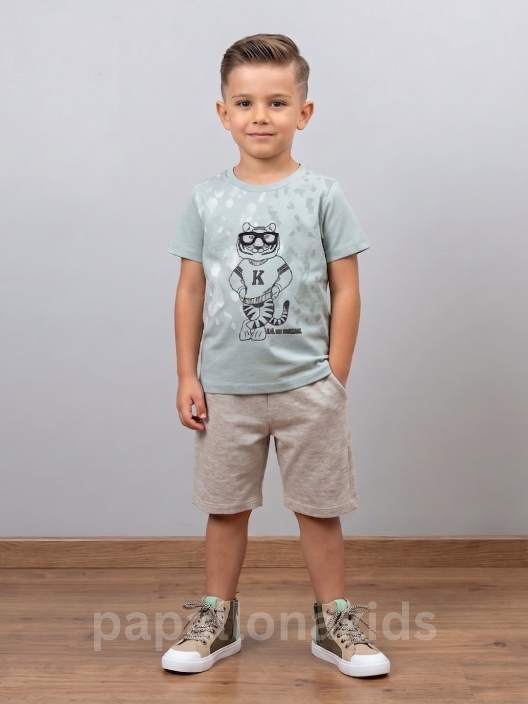 Ensemble short et t-shirt deux pièces pour garçon 